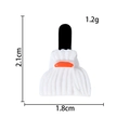 Mini resin Halloween mop charm for DIY shoes and hair clips showing 2.1cm size detail - Magic Broom