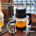 800ml heat-resistant borosilicate glass tea cup with black lid and stainless steel infuser - Black 800ml (High Filter) + Silicone Base