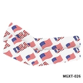 White USA flag print arm sleeves for outdoor cycling sun protection and quick dry - USA Letter Print(MGXT-026)
