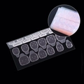 Autocollants transparents en gelée double face pour faux ongles en tailles variées - Colle Double Face en Gelée Rose
