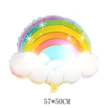 Détail du ballon nuage arc-en-ciel en aluminium avec spécifications de taille 57x50CM - Arc-en-Ciel Nuage