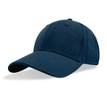 Classic dark blue structured cotton baseball cap with adjustable strap for adults - M (56-58cm) / Navy Blue