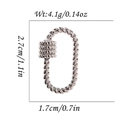 Polished silver spiral metal clasp for DIY jewelry, measuring 2.7cm by 1.7cm - Silver Twisted Clasp Style (DBN023-2)