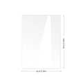 Clear acrylic table number holder with 9cm height and 6cm width dimensions for DIY events - Small 6x9cm