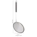 Fine mesh stainless steel oil skimmer with 14cm diameter and 35.2cm long handle - Narrow Rim Oil Skimmer 14 Inch