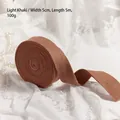 Light khaki wool felt ribbon roll 5cm wide 5m long for Christmas DIY bow making - 5cm (W) x 5m (L) / Light Coffee