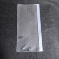 Transparent EVA airtight storage bag with white zipper and hanging hole for jewelry - 22.5*11cm Transparent Horizontal