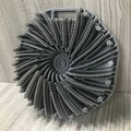 Grey silicone body scrubber brush with soft bristles and handle for exfoliating skin - Cold Grey