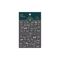 Zelfklevende nagelstickers met reliëf en witte lingeriepatronen type MN-128F - MN-128F 3D-Reliëf