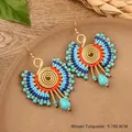D3 Fan-shaped Turquoise Blue