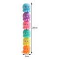 Stack of 6 colorful octopus highlighters with 20cm height and 3cm width dimensions - No Packaging / Octopus Jelly