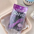 Elastici per capelli classici in TPU nero da 25mm con elevata elasticità per uno styling comodo - Borsa Viola 7,8x14,2cm / Nero