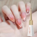 Elegant Rose Cat Eye gel polish with gradient effect in 10ml UV LED bottle - Zhiti Cat Eye
