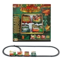 Dettagli del set trenino elettrico natalizio da 11 pezzi con binari da 216cm montati - Versione Scatola a Finestra 211 Binari (11 Pezzi)
