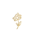 18k gold plated stainless steel hollow lotus flower pendant with a minimalist design - Lotus / Gold
