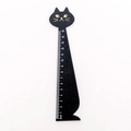 Cute black cat shaped 15cm ruler for students, professional high-quality stationery tool - Black Cat Face Ruler (Wooden 15CM)