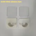 Supporti per bastoni per tende bianchi autoadesivi con adesivo trasparente senza foratura - 4520B Bianco - Modello Adesivo