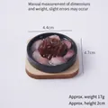Miniature iron plate beef steak model with wooden tray pendant for bags, 4.7cm size - Cuttlefish Onion Teppanyaki - No Keychain