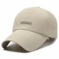 Quick-dry breathable baseball cap in khaki with NARAS embroidery and laser-cut side vents - Adjustable / Khaki