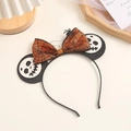 Serre-tête Halloween nœud toile d'araignée crâne mignon fête accessoire cheveux photo prop - Style 1