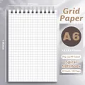A6 Top-flip PP Grid Spiral Notebook with 160 pages for student notes and sketches - Plaid / A6 / Top-flip