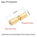 4mm gold-plated spiral screw clasp for DIY pearl necklaces and jewelry making - YP73-4mm / Gold