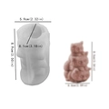 Stacked owl animal silicone mold for handmade aromatherapy candles and resin ornaments - 3-Stack Kitten