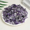 Natural polished amethyst crystal stones in a white bowl for home decoration - Amethyst (leaning Towards White Please Consider Carefully Before Purchasing If You Mind) 9-12mm 1000g