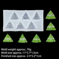 Molde de silicona de 6 cavidades para mini zongzi, jabón y velas aromáticas - 7# B849 Transparente