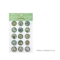 Blooming Flowers In The Wild vintage sealing stickers with floral relief wax patterns - Wild Flowers