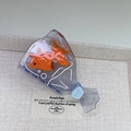 Creative translucent purple goldfish bag hair claw clip with unique 3D design - Transparent Bag Goldfish / 9.6cm*5.6cm