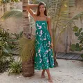 S / Green Floral