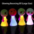 Luminous jumping elf toys with LED lights and different facial expressions in large size - Glow Bouncing Elf