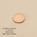 Miniature natural round wood slice with growth rings for DIY Christmas scene decor - No.15 - 4-5cm Natural Wood Slice