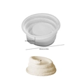 Silikonform für DIY-Schlangenkerzenhalter mit Abmessungen von 10 cm mal 4,4 cm Größe - Python Kerzenbecher