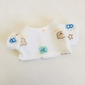 Weiße Baumwoll-T-Shirt für 17cm Plüschpuppe mit süßem Bären- und Buchstabenaufdruck - Geeignet für 17cm Anhängerpuppen / Bären-T-Shirt / Weiß