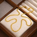 Dettaglio di una catena groumette oro 14K con chiusura a moschettone e extender - Catena Curb 2mm 40+5CM