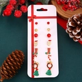 Détails du lot de 7 paires de boucles d'oreilles de Noël avec Père Noël et sapins - 02 Chaussettes Sapin de Noël
