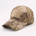 Tactical baseball cap in khaki python camo pattern with front velcro patch panel - One Size / Desert Python Pattern