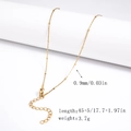 0.9mm gold plated stainless steel snake chain necklace with adjustable 45+5cm length - 0.9mm Hammered Round Bead Chain - Gold