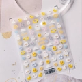 5D embossed nail stickers TS-2590 with cute yellow ducks and pool patterns - Pool Duck Style (TS-2590)