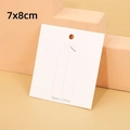 Bowtie design white jewelry display card with size 7x8cm for hair clip presentation - 200Pcs 7x8cm Hair Clip Display Cards