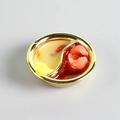 Miniature hot pot keychain with golden metal frame and realistic dual soup base resin art - Shrimp Hot Pot / No Buckle