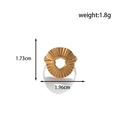 Gold stainless steel adjustable sunburst ring with weight 1.8g and dimensions 1.96x1.73cm - MN386-Gold (Sunburst Hollow)