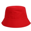 Classic red cotton twill bucket hat for sun protection and outdoor fashion styling - Red