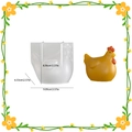3D hen silicone candle mold for DIY resin crafts with dimensions and finished chicken model - Hen - Large