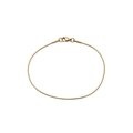 Bracciale a catena serpente dorata minimalista con finitura lucida e chiusura a moschettone - Bracciale a Catena a Serpente Dorato (YS15674D0W0) / 17cm
