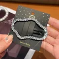 Sparkling star-shaped rhinestone hairpin with silver alloy base for women, 5cm length - Approx. 5cm / Silver Rhinestone Cloud BB Clip