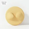 Bright yellow silicone pet food can lid with cat ear handles for airtight sealing - Lid Only / Yellow