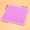 Pink silicone heart mold with 55 cavities for DIY mini chocolate and jelly making - dg-037 / Pink